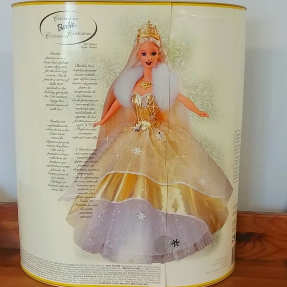 NEW 2000 Celebration Barbie Special Edition + 2 Bonus Barbie Gifts - Picture 3 of 7
